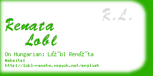 renata lobl business card